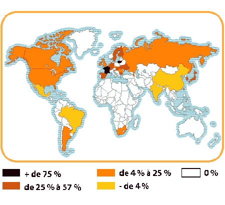 carte du monde des pays producteurs d'lectricit nuclaire 